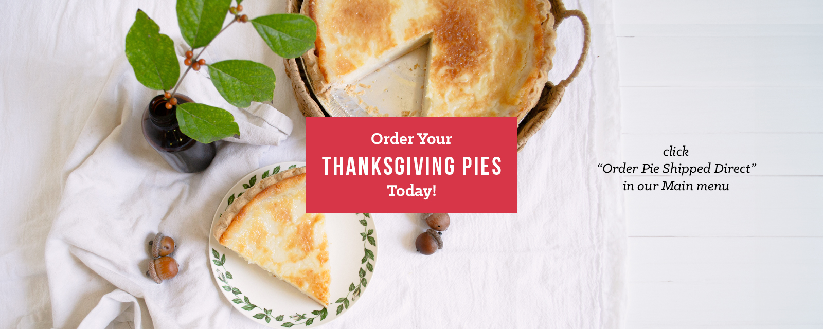 Order your Thanksgiving Pies!